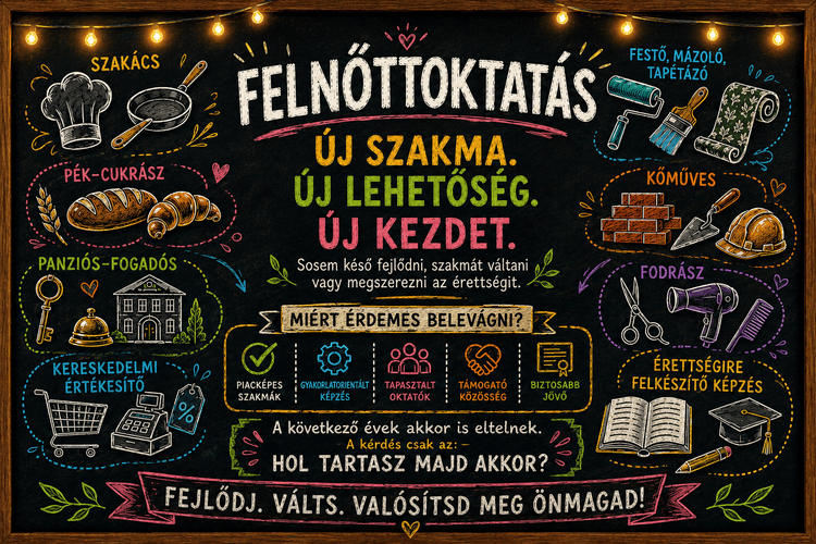 📢 TERÍTÉKEN A FELNŐTTOKTATÁS 2026/2027