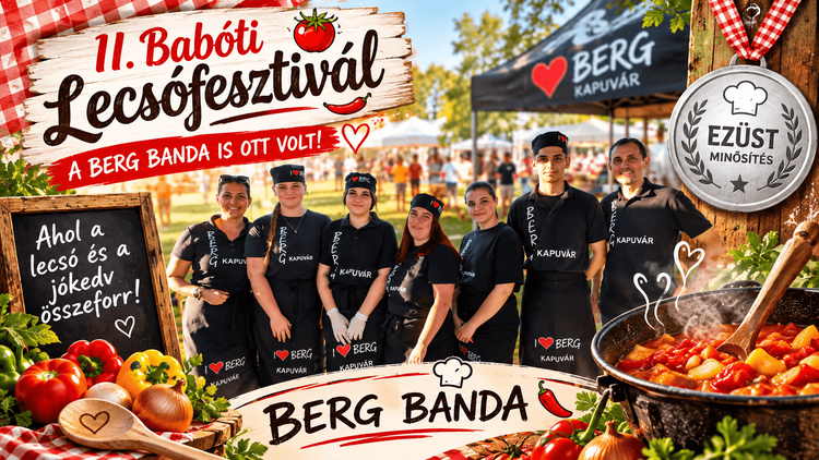 EZÜSTÖS LETT A BERG BANDA LECSÓJA BABÓTON 🍲🥈
