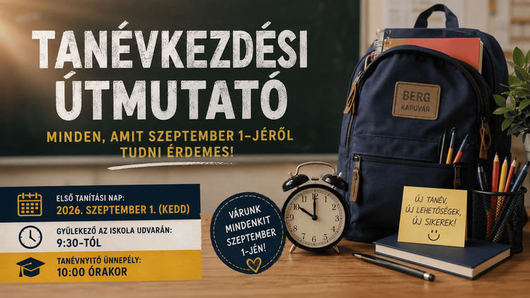 TANÉVKEZDÉSI ÚTMUTATÓ